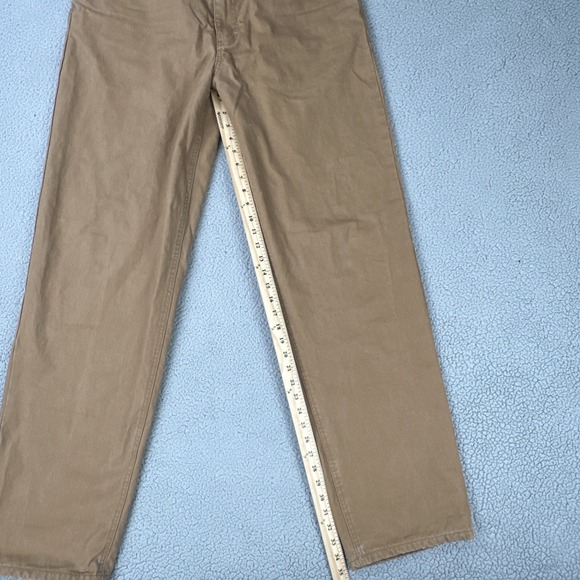 Cabela's Lined Canvas Work Pants Men 38x36 Beige 5-Pocket Outdoor Hiking - Picture 6 of 16